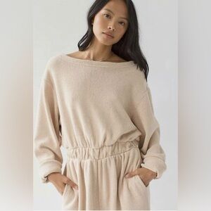 Free People FP Beach Textured Knit Romper